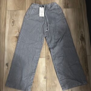 Zara Gray Wide Leg Jeans